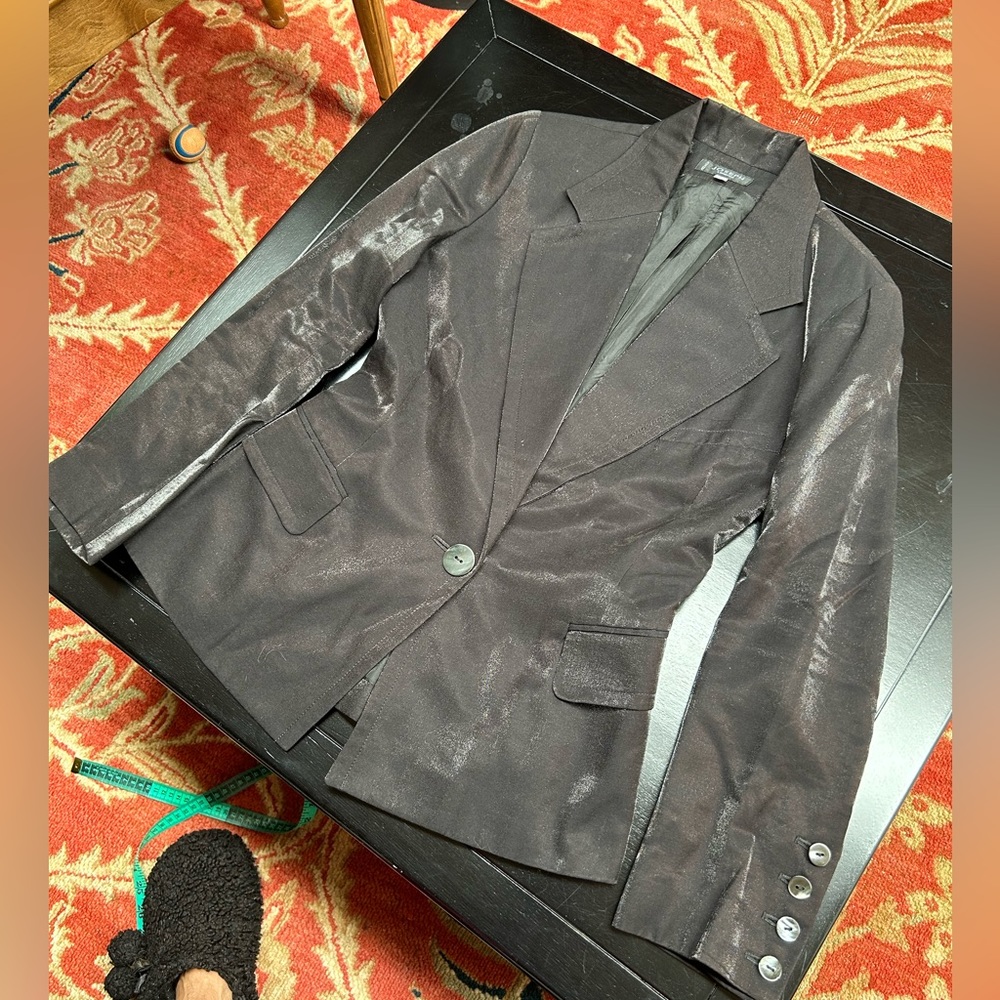 Vintage Joseph iridescent satin tuxedo jacket
